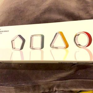 Umbra Geo Napkin Rings - 5 sets available